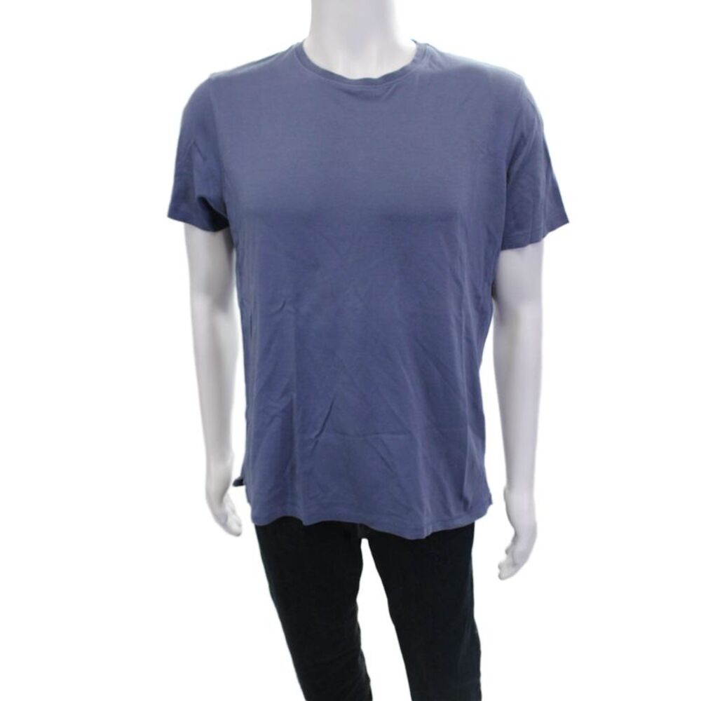 Robert Barakett Mens Blue Pima Cotton Crew Neck Short Sleeve Tee Size M